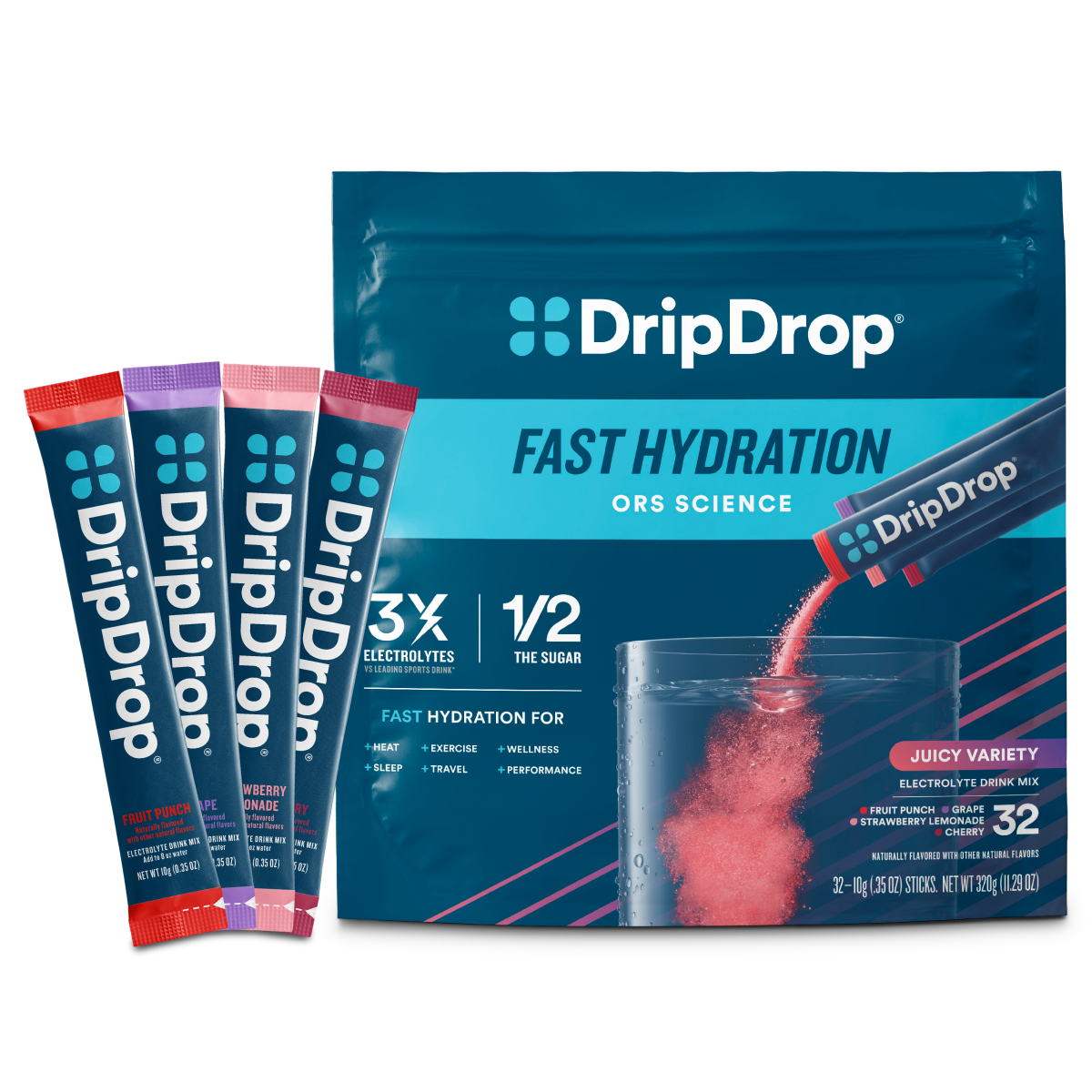 dripdrop-juicy-variety-pack-electrolyte-powder-8-oz-sticks-32-count-y7 Juicy_Variety_-_32ct_-_Transparent.png