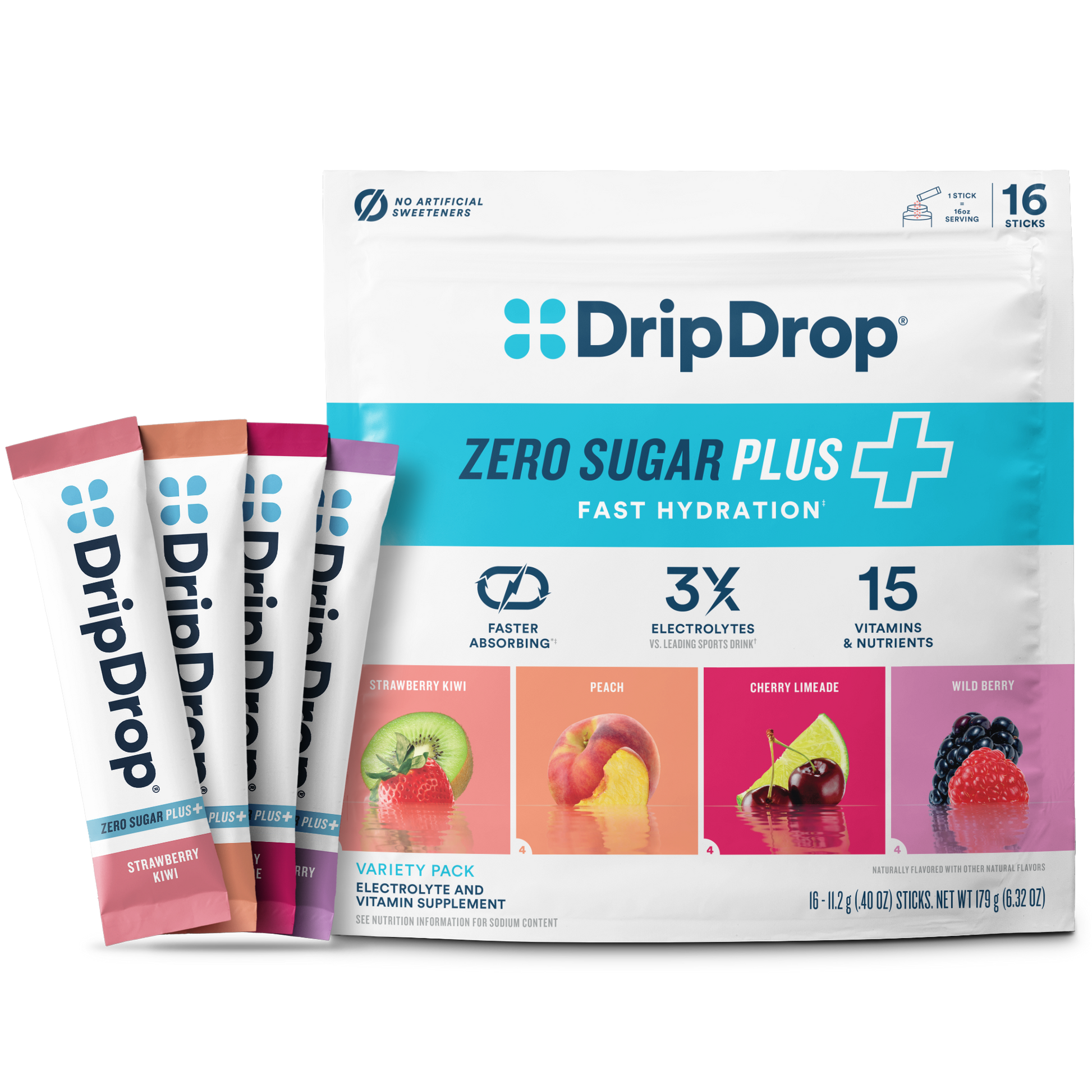 dripdrop-zero-sugar-plus-strawberry-kiwi-peach-cherry-limeade-wild-berry-16-oz-sticks-16-count-s0 Pouch_16ct_Front16ozSticks_VSPlus_Variety_B.png