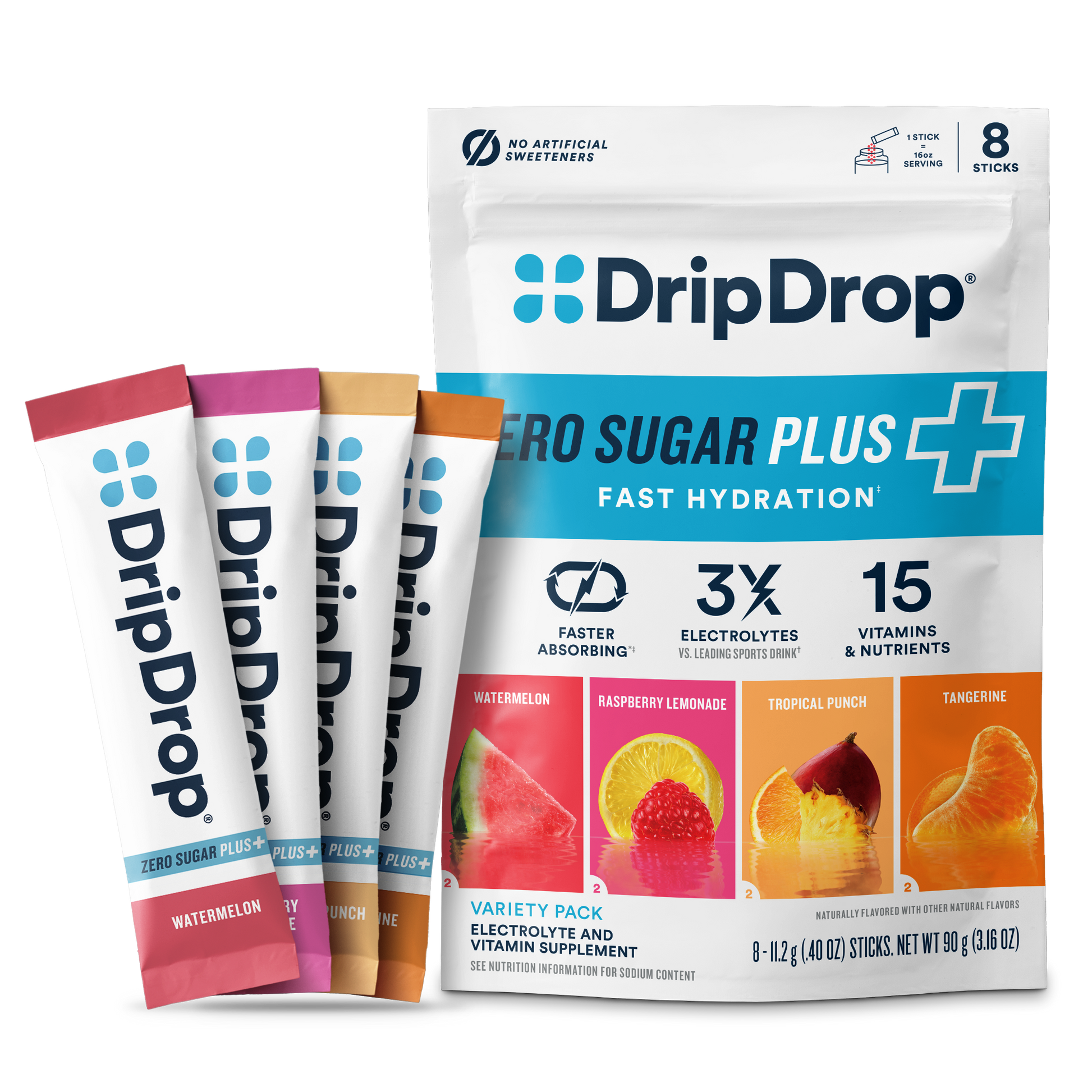 dripdrop-zero-sugar-plus-watermelon-tangerine-tropical-punch-raspberry-lemonade-16-oz-sticks-8-count-a2 Pouch_8ct_Front16ozSticks_VSPlus_Variety_A.png