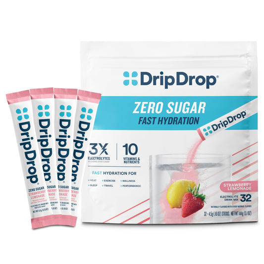 dripdrop-zero-sugar-strawberry-lemonade-electrolyte-powder-8-oz-sticks-32-count-f5 Zero_Strawberry_Lemonade_-_32ct_-_Transparent.png